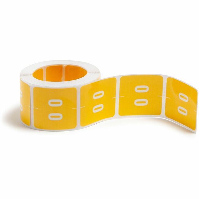 Smead Manufacturing Co. Label Dcc Endtab "0" Yellow SMD67420