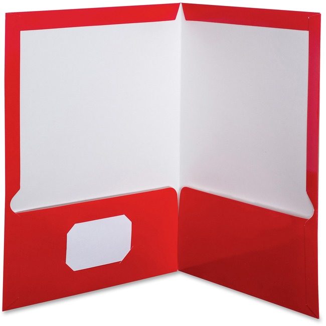 TOPS Products / ACCO legacy Oxford Folder 2POCKET Laminated Red OXF51711