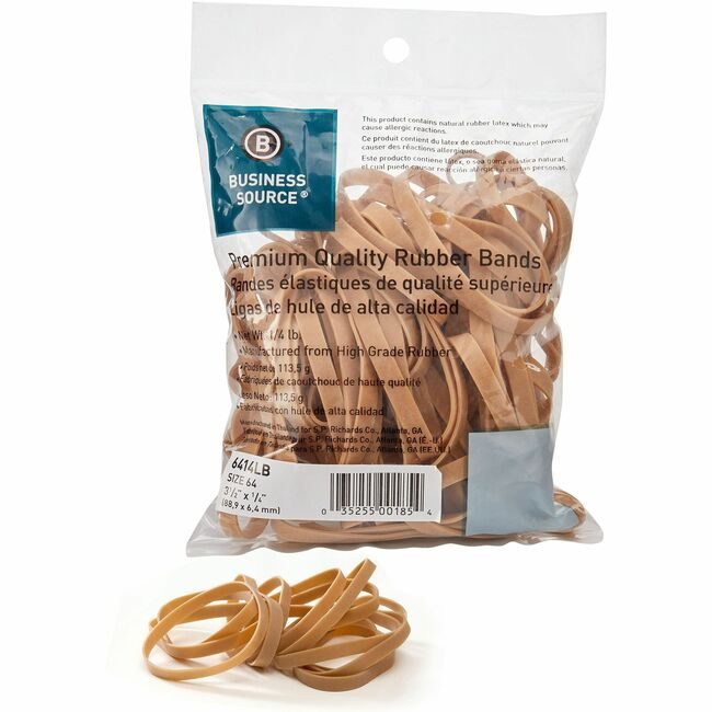 Business Source Rubberbands SIZE #64 1/4LB BSN6414LB