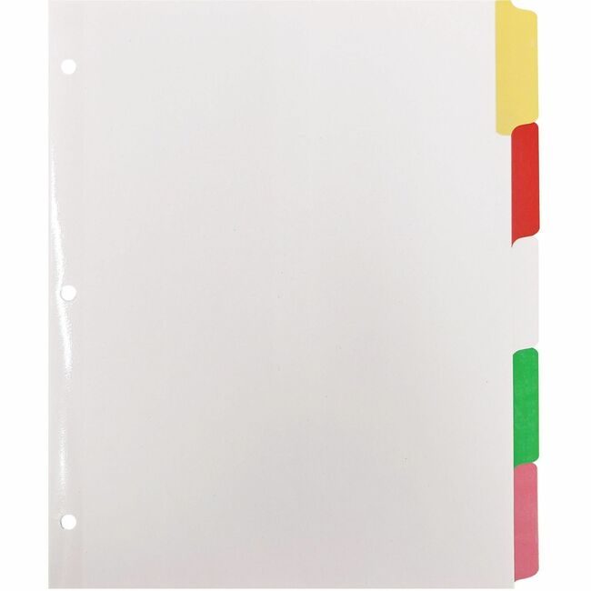Business Source Dividers Write-On 5TAB Mlti BSN20074