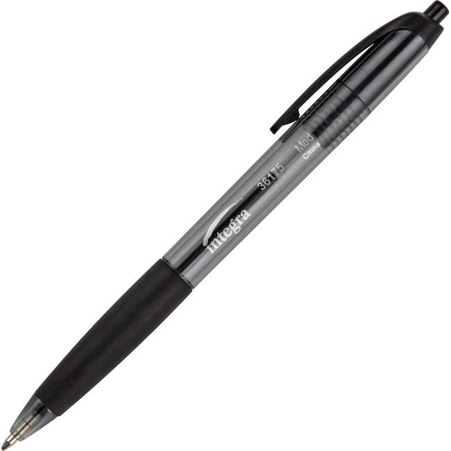 Integra Pen Rubbergrip Bp Rt Medium Black ITA36175