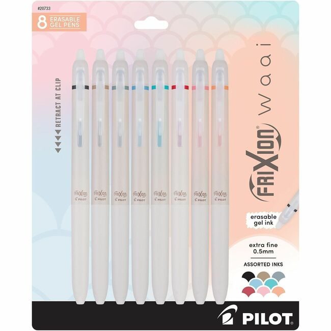 Pilot Corporation of America Pen Gel Fx Waai Assorted Ef 8 Pack PIL20733