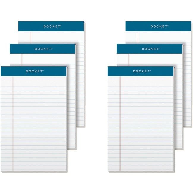 TOPS Products Pad 5X8 Nrw 6PD/PK White TOP63366