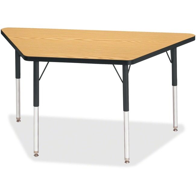 Jonti-Craft, Inc. Table Trapezoid 24X48 Ok/Bk JNT6438JCA210
