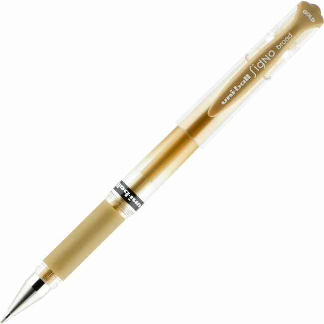 Mitsubishi Pencil Co. / uni-ball Pen Gel Gold 1.0 Dz UBC60767