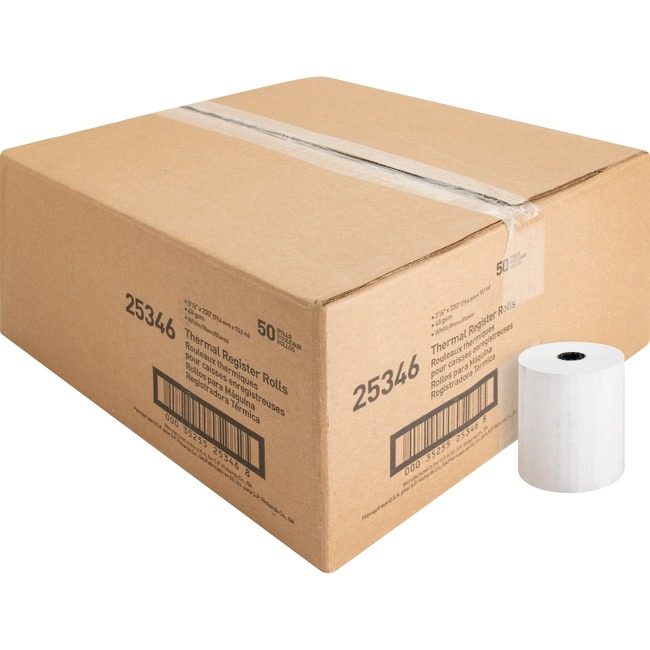 Business Source Paper Roll 3"X230 50 Pack We BSN25346