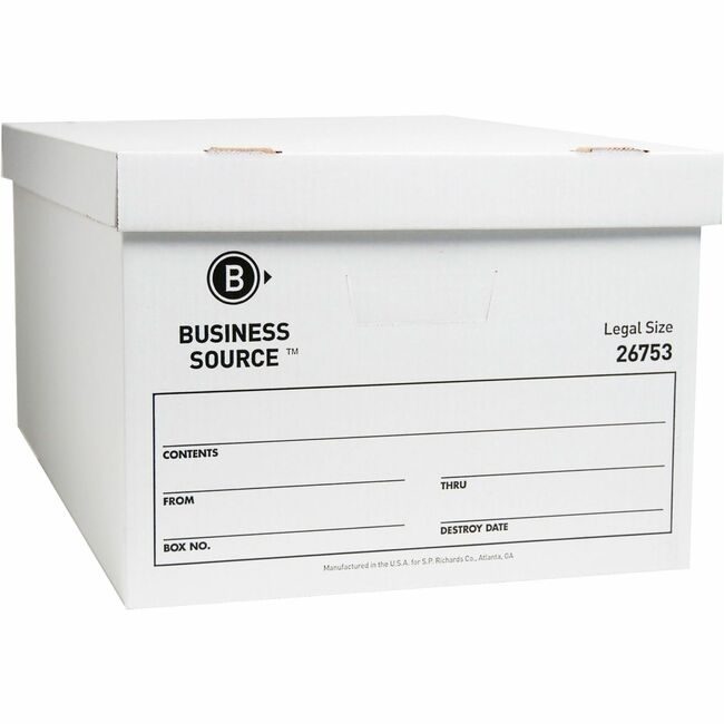 Business Source Box Storage Ecnomy Legal 12 Pack BSN26753