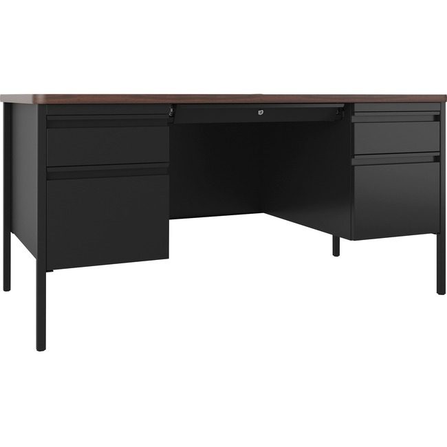 Lorell Desk Teachers 30X60 Bk/Wal LLR66941