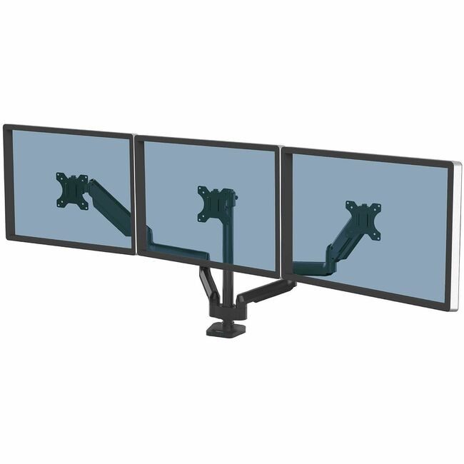 Fellowes Brands Monitor Arm Triple Black FEL8042601