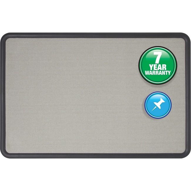 ACCO Brands Quartet Board Fab 36X48 Gy/Bk QRT7694G