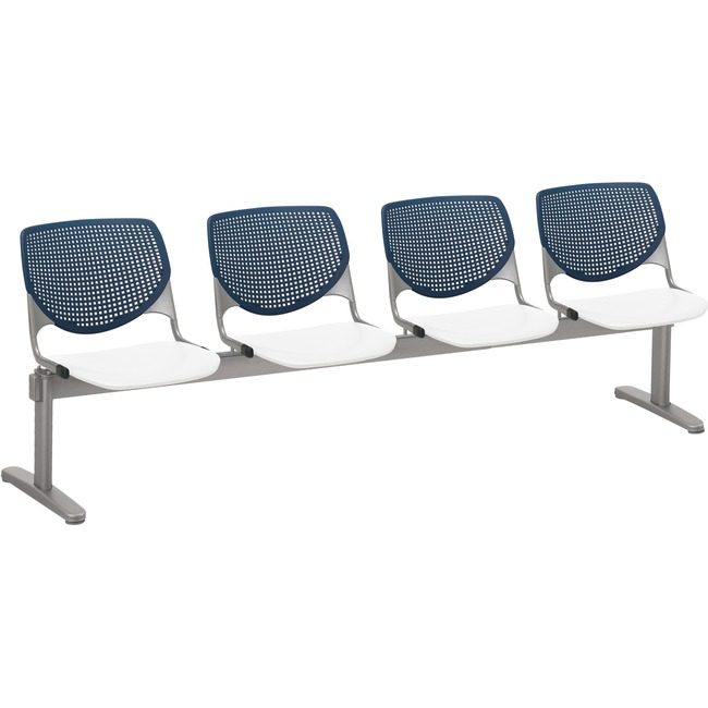KFI Seating Beamseat 4SEAT Navy/White KFI2300BEAM438