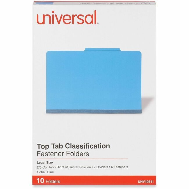 Universal Office Products Folder Class 6SEC Legal Cbt UNV10311