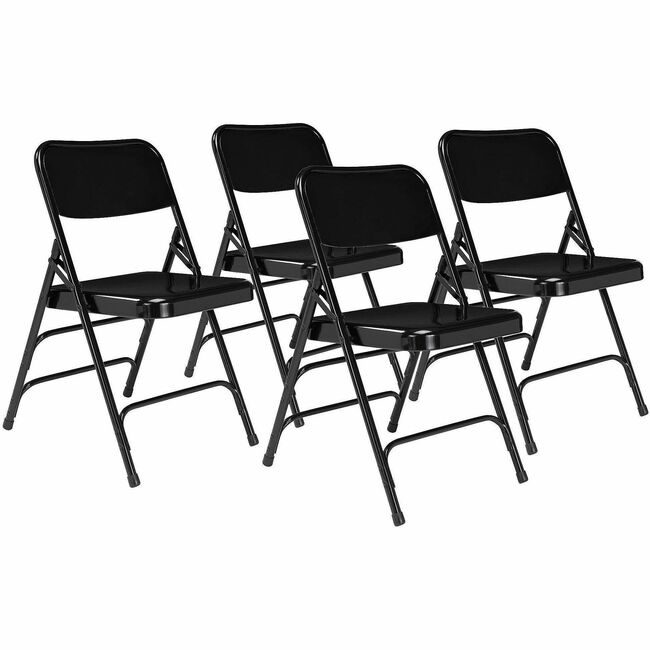 National Public Seating Chair Fold Steel Black 300SER NPS310
