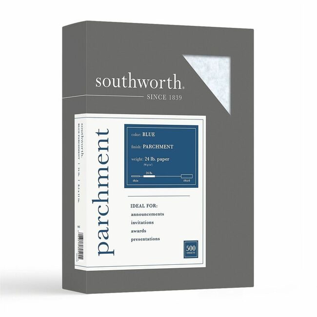 Southworth Paper Parchment 24# Blue SOU964C