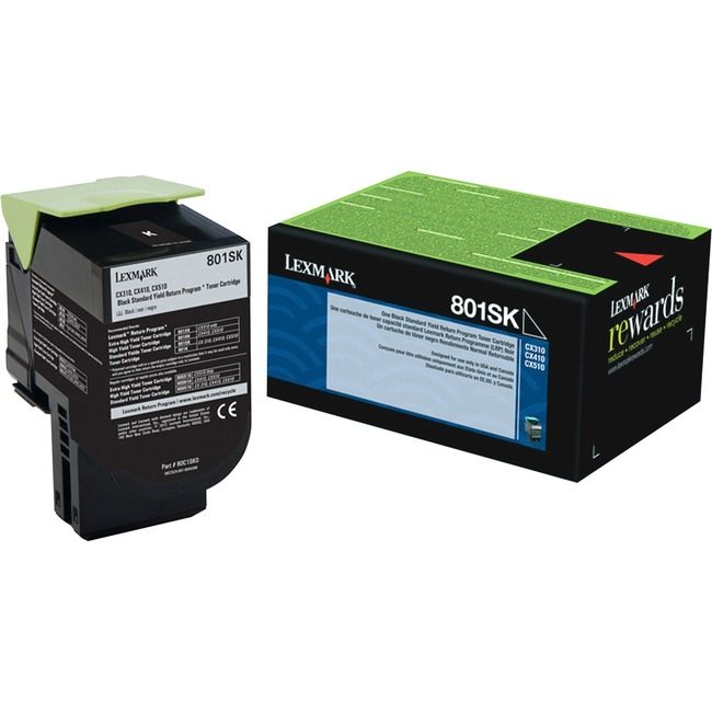 Lexmark International Crtdg Tnr Rtn P Black 801SK LEX80C1SK0