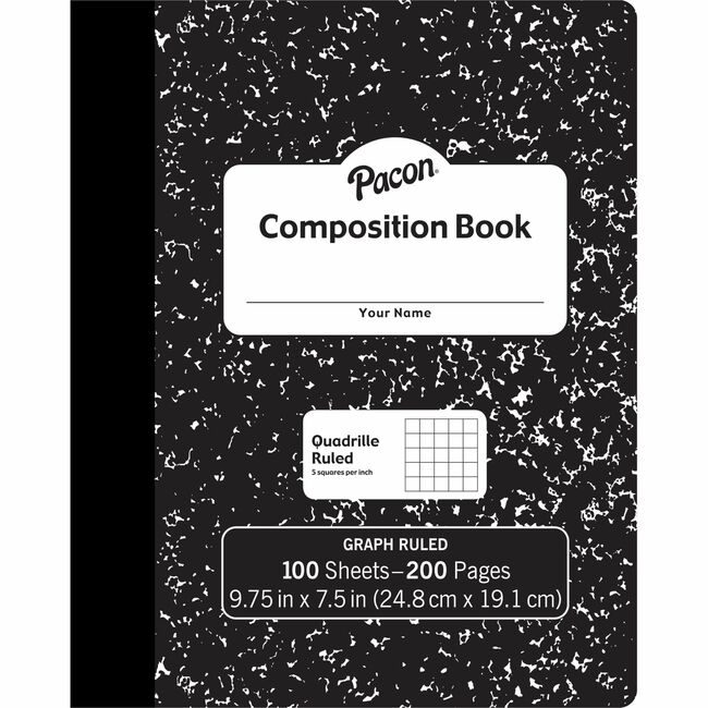 Pacon Corporation Book Comp Quad Marble 100SH PACMMK37103