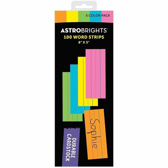 Neenah Paper, Inc. Astrobrights Word Strips Assorted WAU9104001