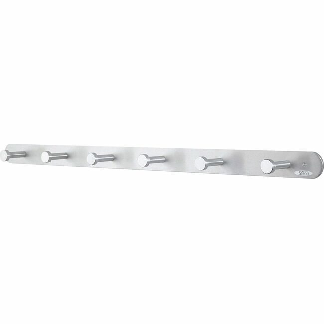 Safco Products Rack COAT 6 HOOK Slvr SAF4202