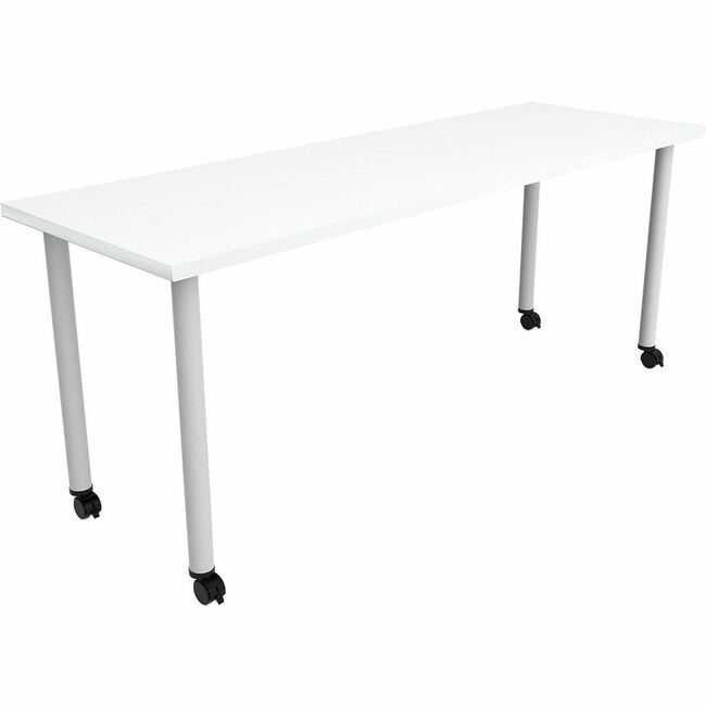 Safco Products Table Post Casters 72X24 SAFJN7224FTCDWT