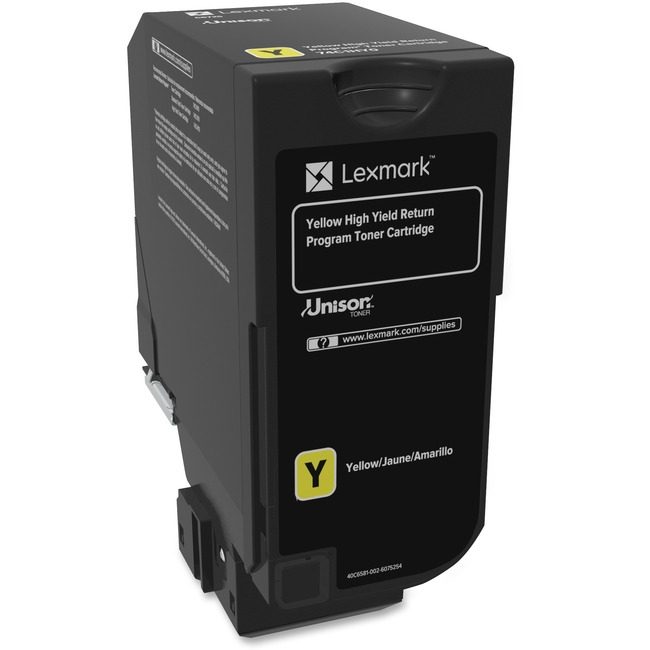 Lexmark International Crtdg Tonr CS725 Yw 12K Rtn LEX74C1HY0