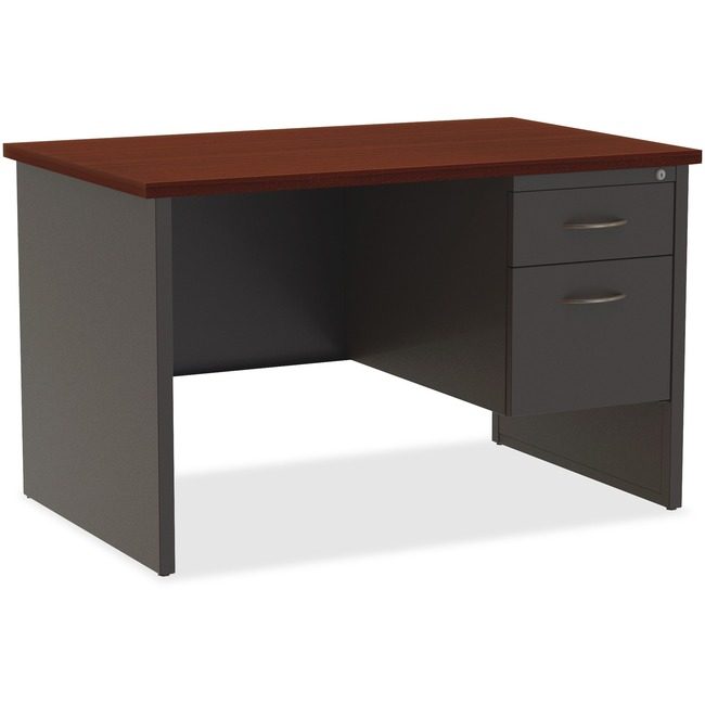 Lorell Desk 30"X48" RH PED Ch/Mh LLR79148
