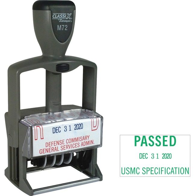 Shachihata / Xstamper Stamp Plastc Date 1X2-1/4 XSTM72