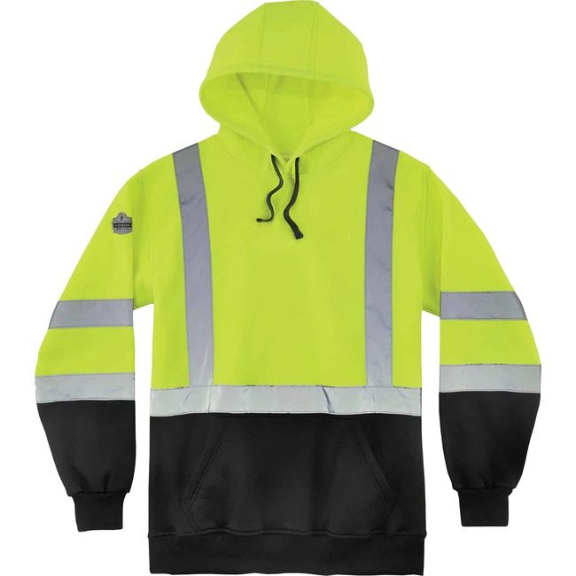 Ergodyne Sweatshirt Hooded 3X Lime EGO21887