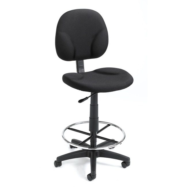 Boss Office Products Stool Armless Fabric Black BOPB1690BK