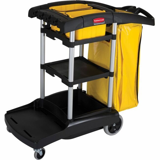 Rubbermaid Commercial Products Cart Cleaning High-Capacity RCP9T7200BK