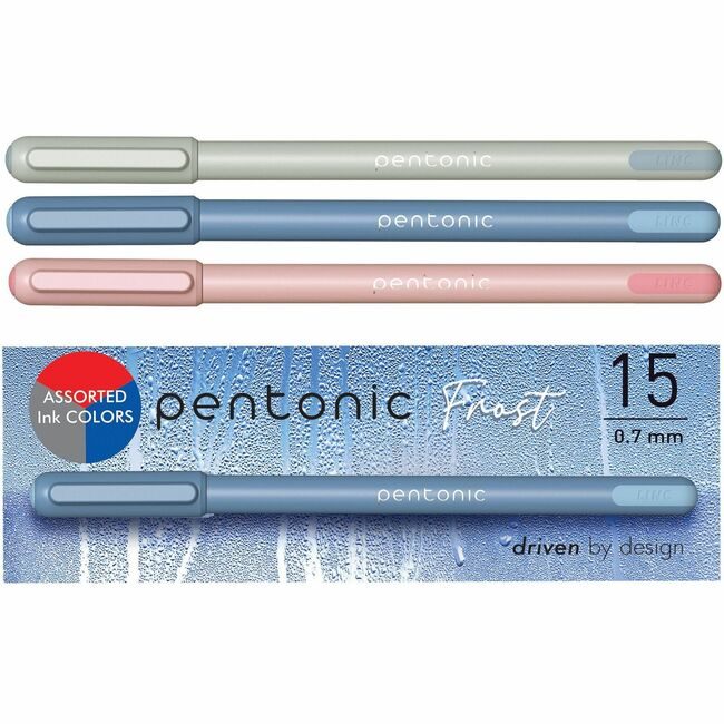 TOPS Products Pentonic Pen Frost 0.7MM Assorted 15/BX PNTPEN13088