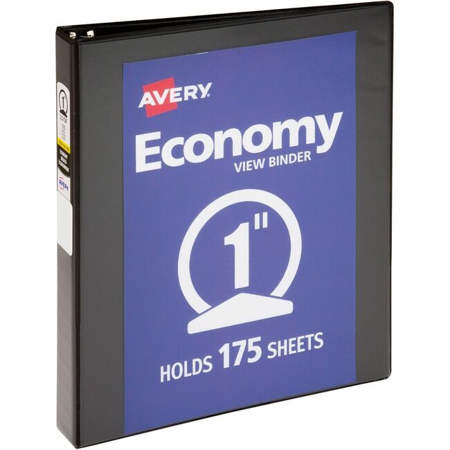 Avery Products Corporation Binder View Round 1" Black AVE05710