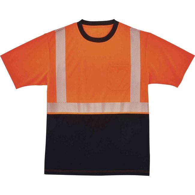 Ergodyne T-Shirt Black Front L Orng EGO22584