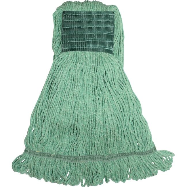 Genuine Joe Mop Medium Rayon Cotton Green GJOMGR5B