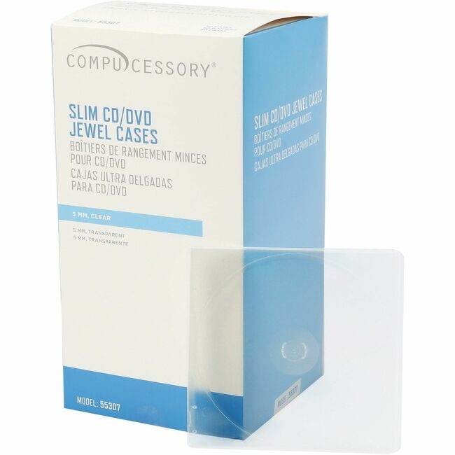Compucessory Case Cd Slim Clear 50 Pack CCS55307