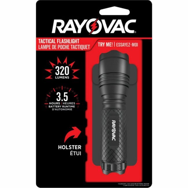 Energizer Holdings Rayovac Flashlight 3AAA Led Black RAYRN3AAABA