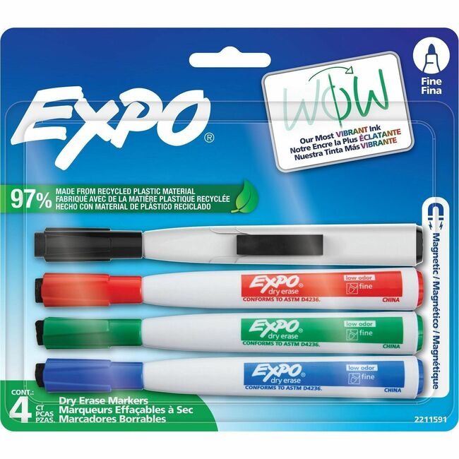 Sharpie / Expo / Prismacolor / Sanford Newell Brands / Sanford Sharpie / Expo / Prismacolor / Marker Magn Fn 4 Count Assorted SAN2211591