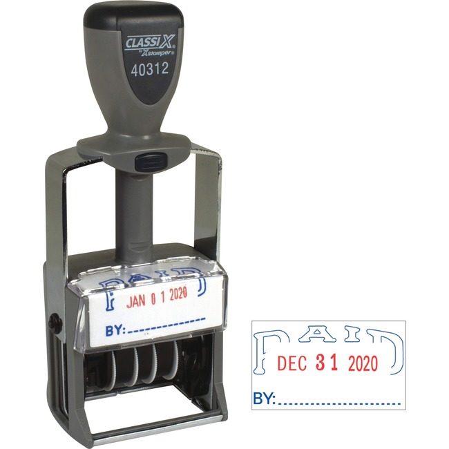 Shachihata / Xstamper Stamp Slfink Msg 10YR Paid XST40312