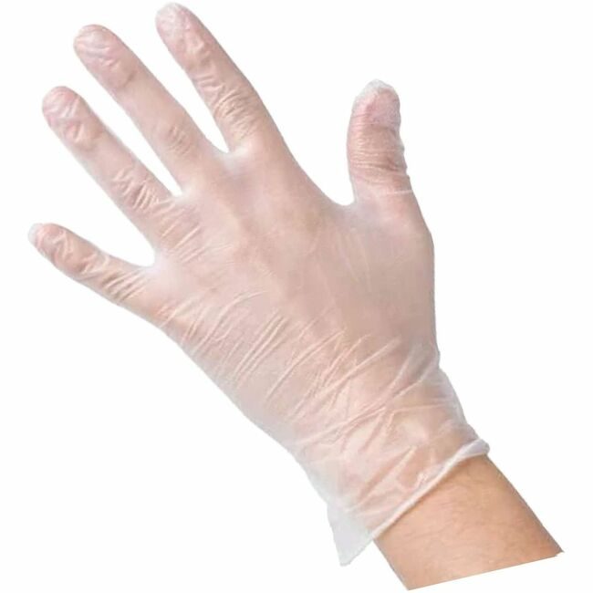 Genuine Joe Gloves Vinyl 3MIL Clear Small GJO15432