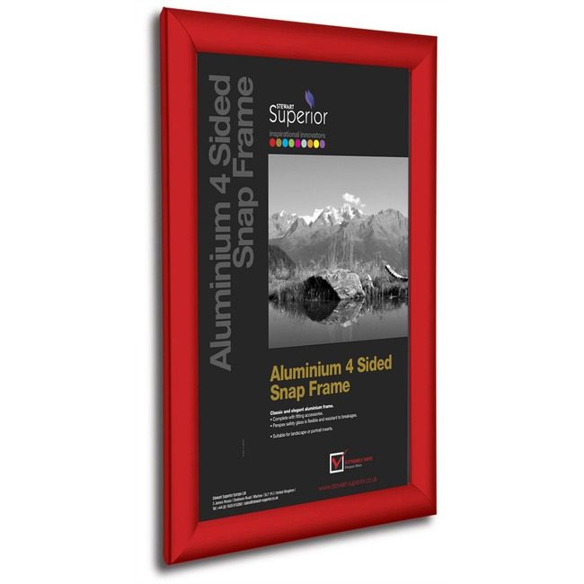 Stewart Superior Seco Snapframe Almnm 24X36 Red SSCSN2436RED