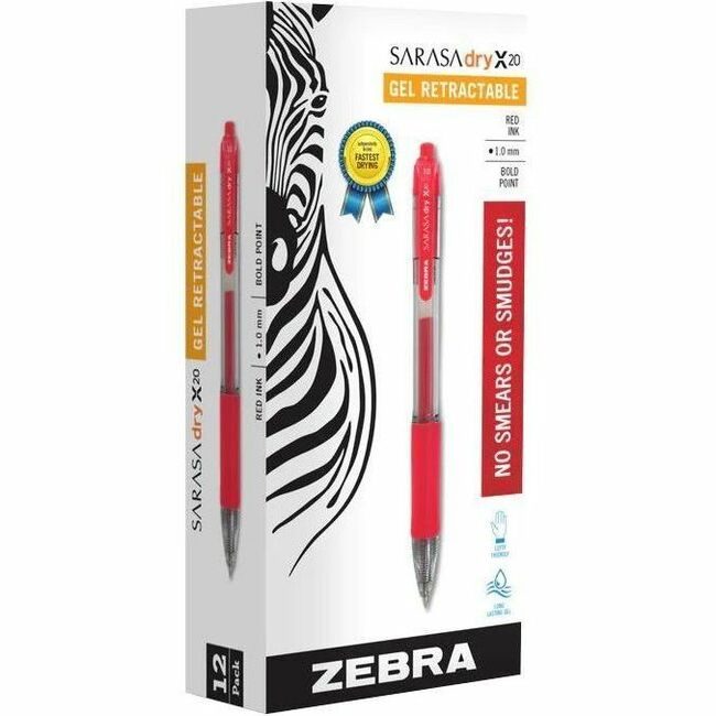 Zebra Pen Corporation Gel Rt 1MM Sarasa Red ZEB46630