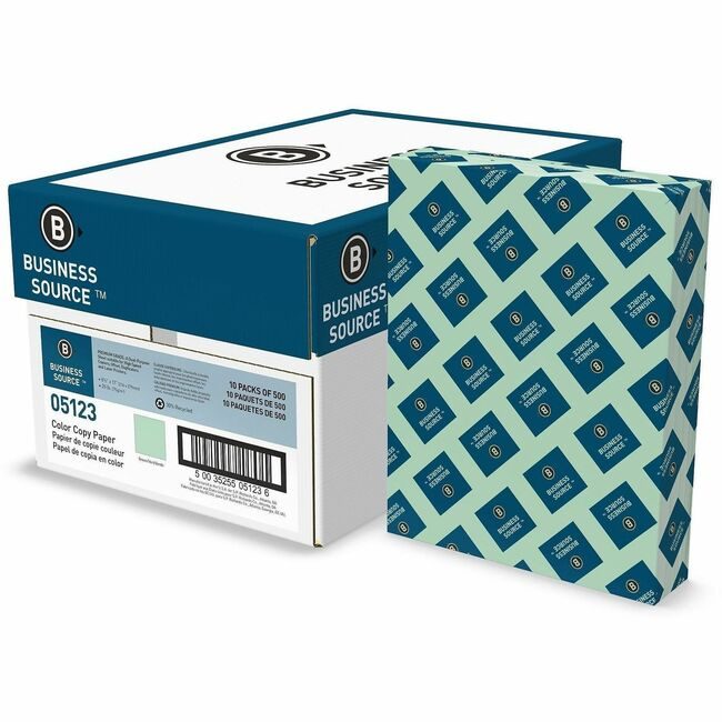 Business Source Paper 8.5X11 20LB Green BSN05123
