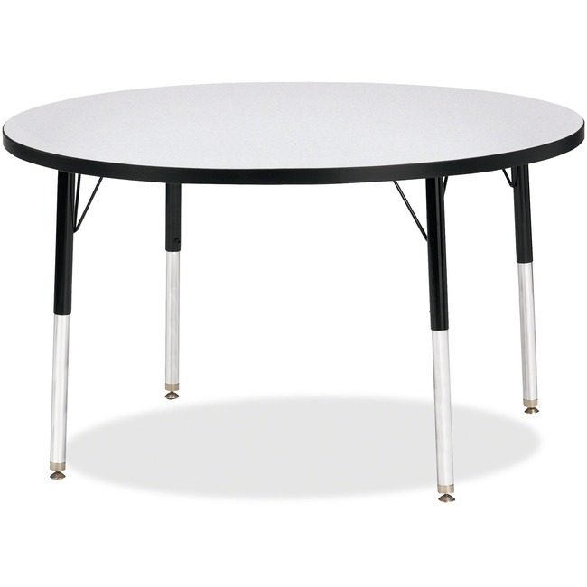 Jonti-Craft, Inc. Table Activity 42"RND Gy/Bk JNT6468JCE180