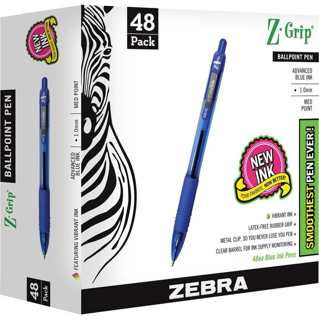 Zebra Pen Corporation Zgrip Bp Rt 1.0 Be 48 Pack ZEB22248