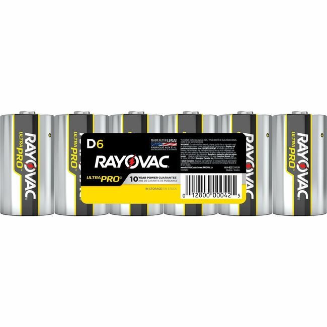Energizer Holdings Rayovac Battery Alka Ultra Pro D 6 Pack RAYALD6
