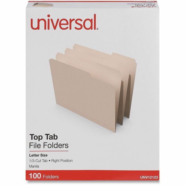 Universal Office Products Folder Mla 1/3CT Letter POS3 UNV12123
