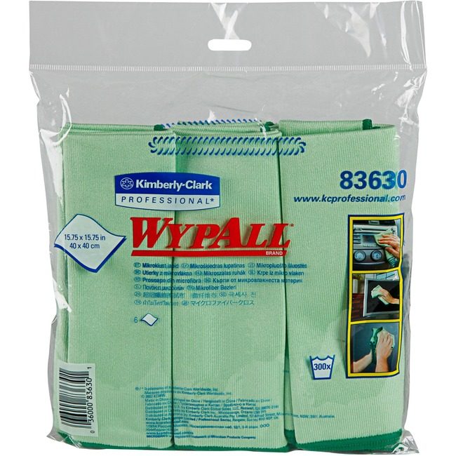 Kimberly-Clark Professional Kleenex / Scott / WypAll / Kimtech Cloth Microfiber Green KCC83630