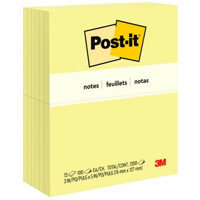 3M Company Note Post-It 3X5 12 Pack Ca MMM655-YW