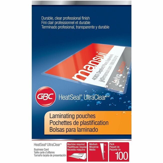 ACCO Brands GBC Pouch Laminate Bsncrd 7MIL GBC3300371