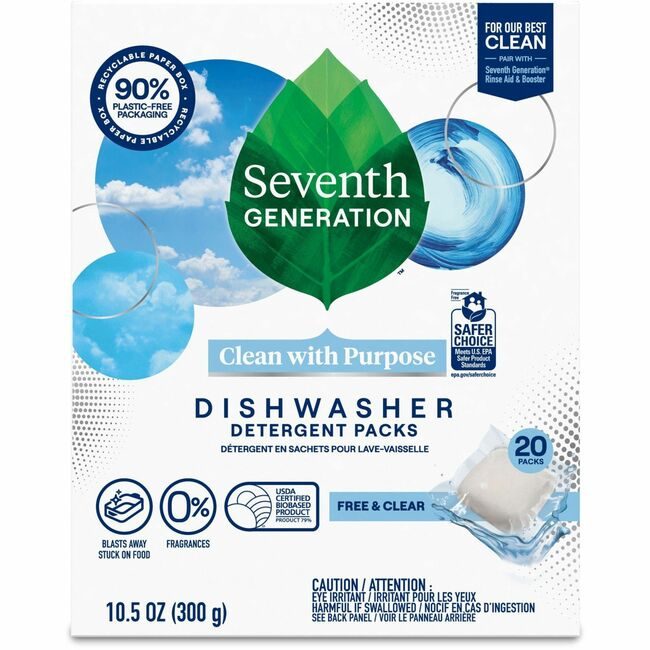 Seventh Generation Detergent Dwshr F&C 20TAB SEV45177