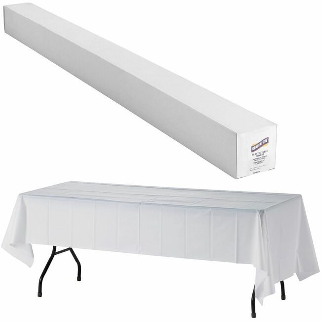Genuine Joe Tablecover Plstic 40X300 We GJO10324
